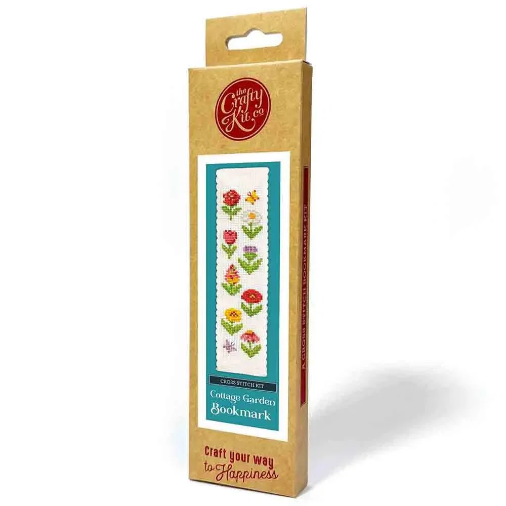 Image of Cottage Garden Cross Stitch Bookmark Kit - The Crafty Kit Co.
