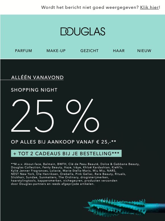 🌞 Shopping Night | -25% OP ALLES bij aankoop vanaf € 25,-**