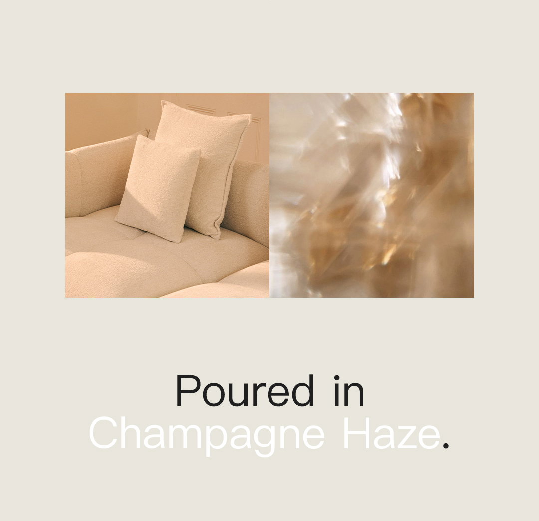 Poured in Champagne Haze