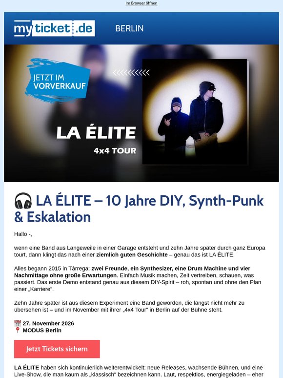 LA ÉLITE live in Berlin