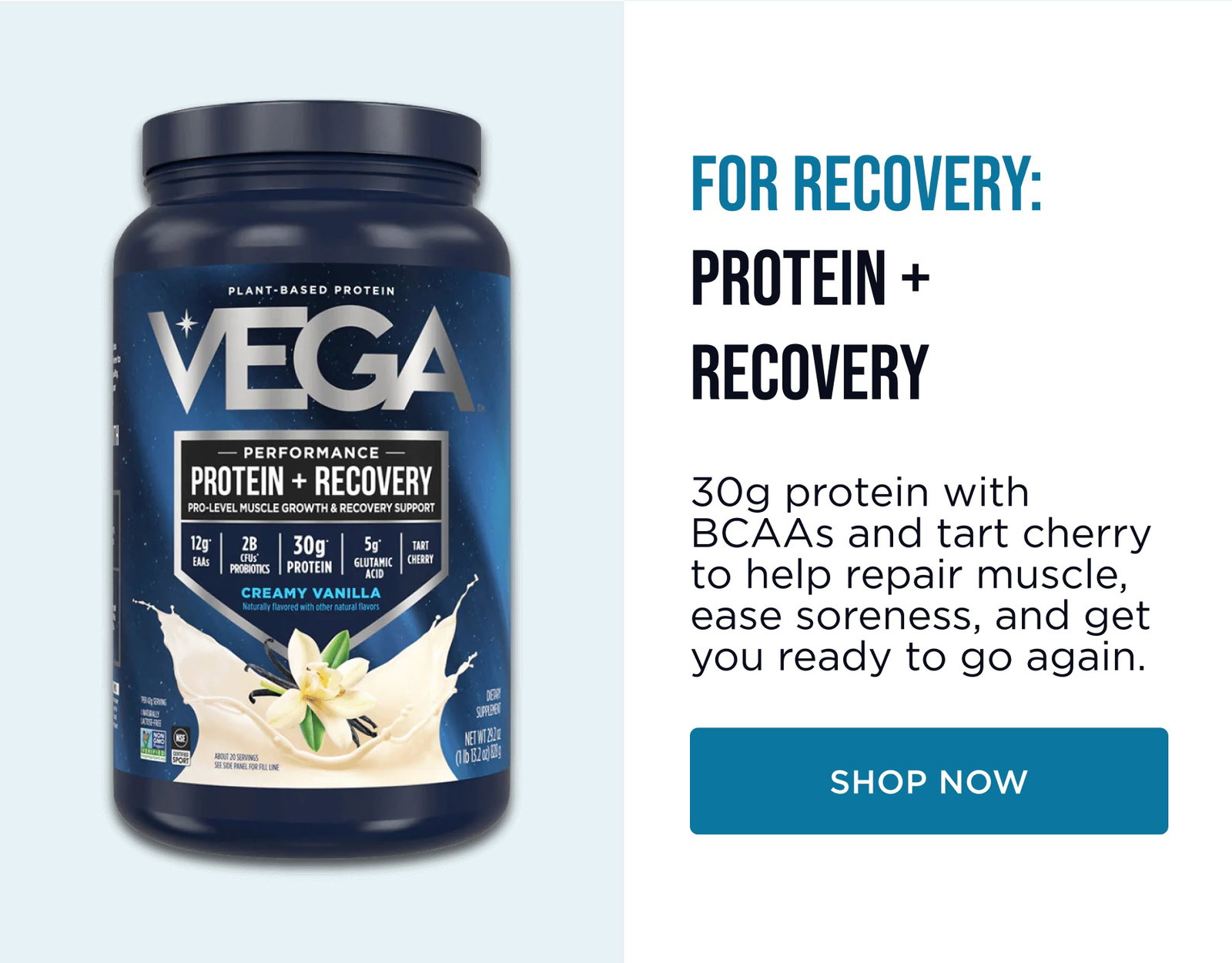 For recovery: Protein + Recovery