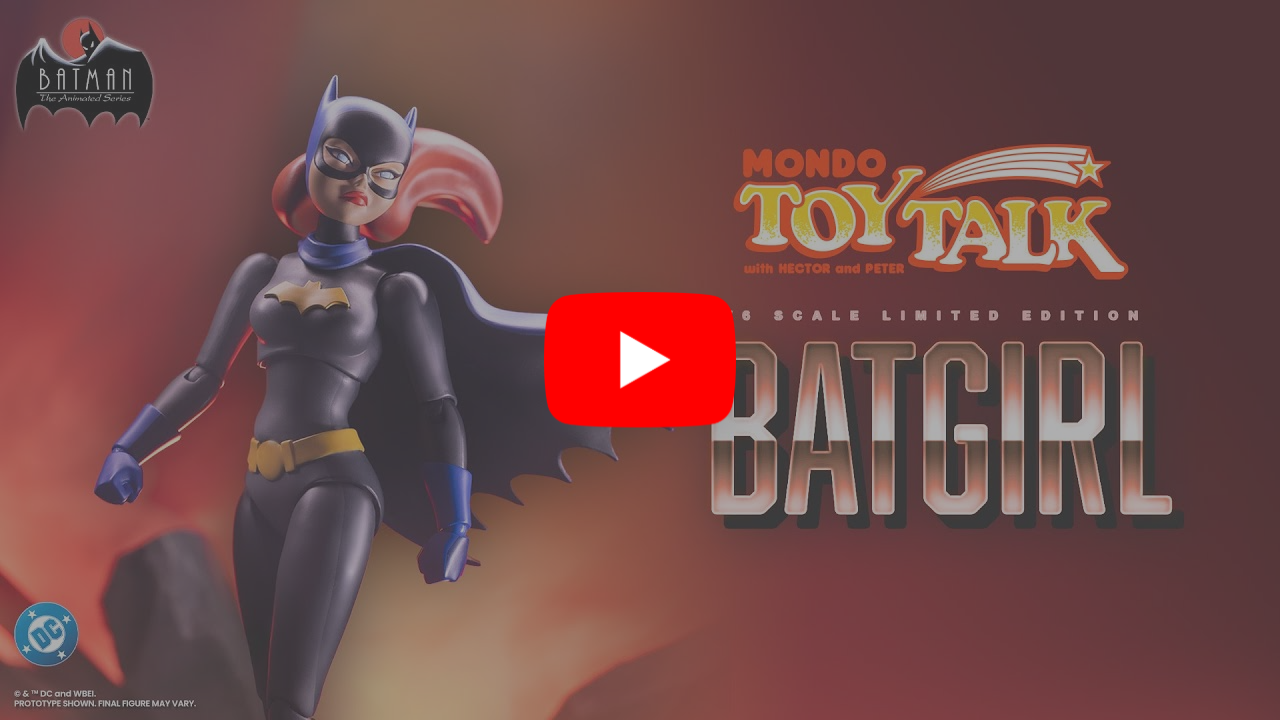 Join Mondo's Sr. Creative Directors Hector Arce and Peter Santa-Maria (Attack Peter) as they take a closer look at the new Batgirl  1/6 Scale Figure.