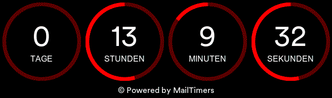 Countdown endet heute!