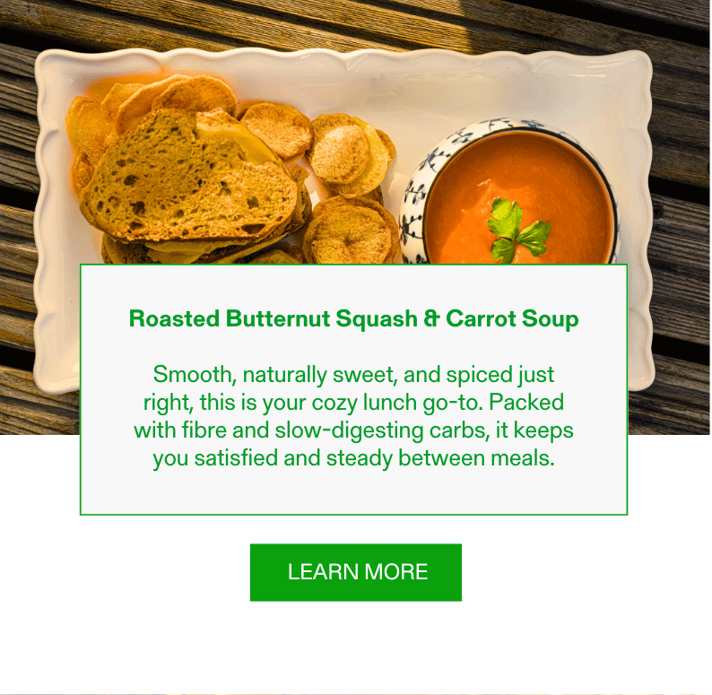Roasted Butternut Squash & Carrot Soup