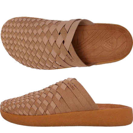 Colony Two-Tone Mule | Suede Vegan Leather | Rubber | Beige | Walnut