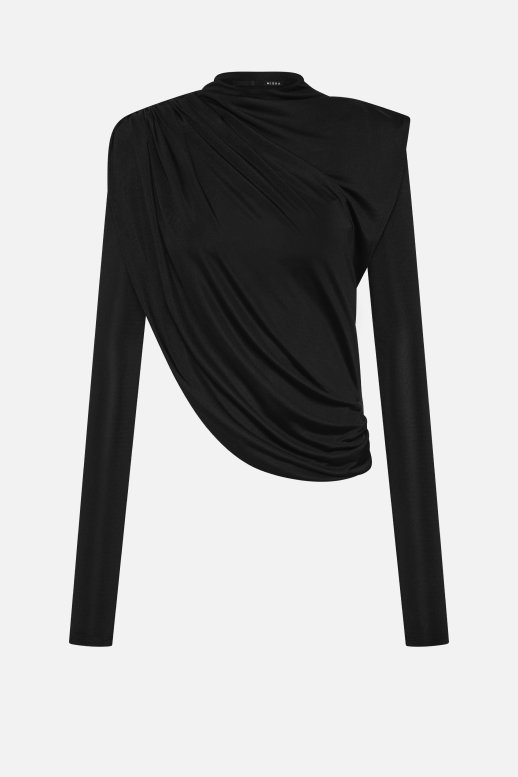the-draped-sheen-jersey-top-black