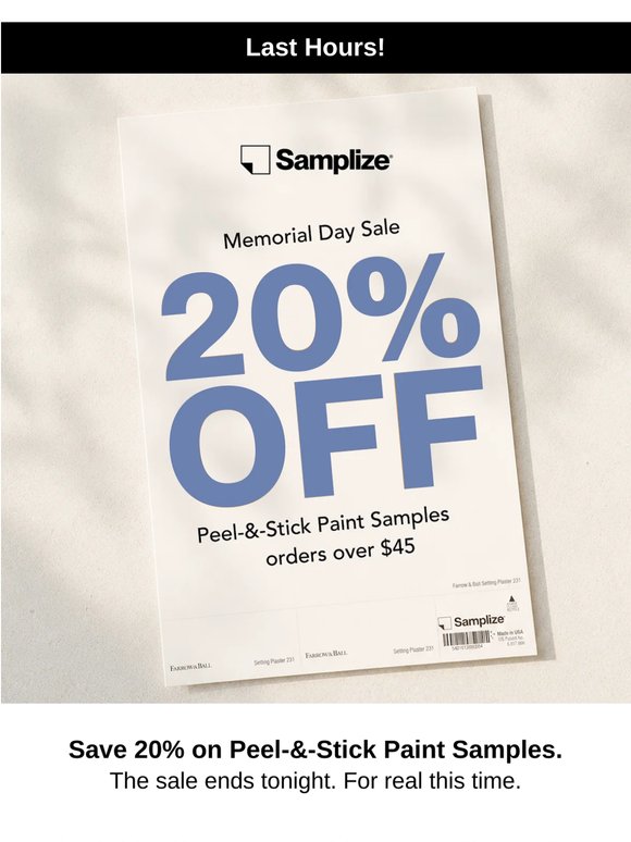 ⏰ Last hours: 20% off disappears at midnight