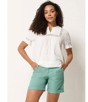 teal shorts
