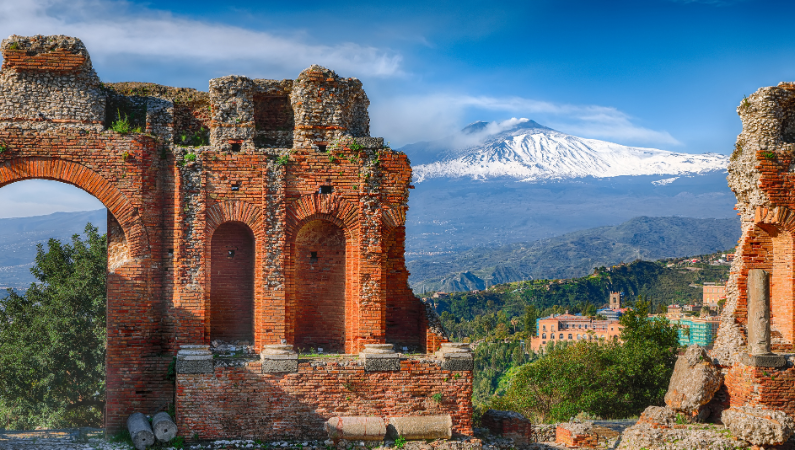 Mount Etna from Taormina