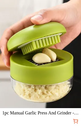 1pc Manual Garlic Press And...