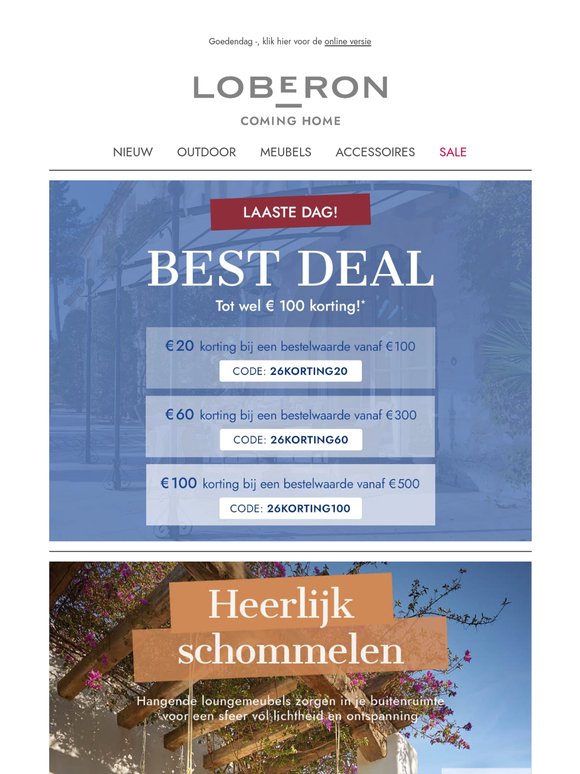 ⏰ Alleen vandaag nog: tot wel € 100 korting!