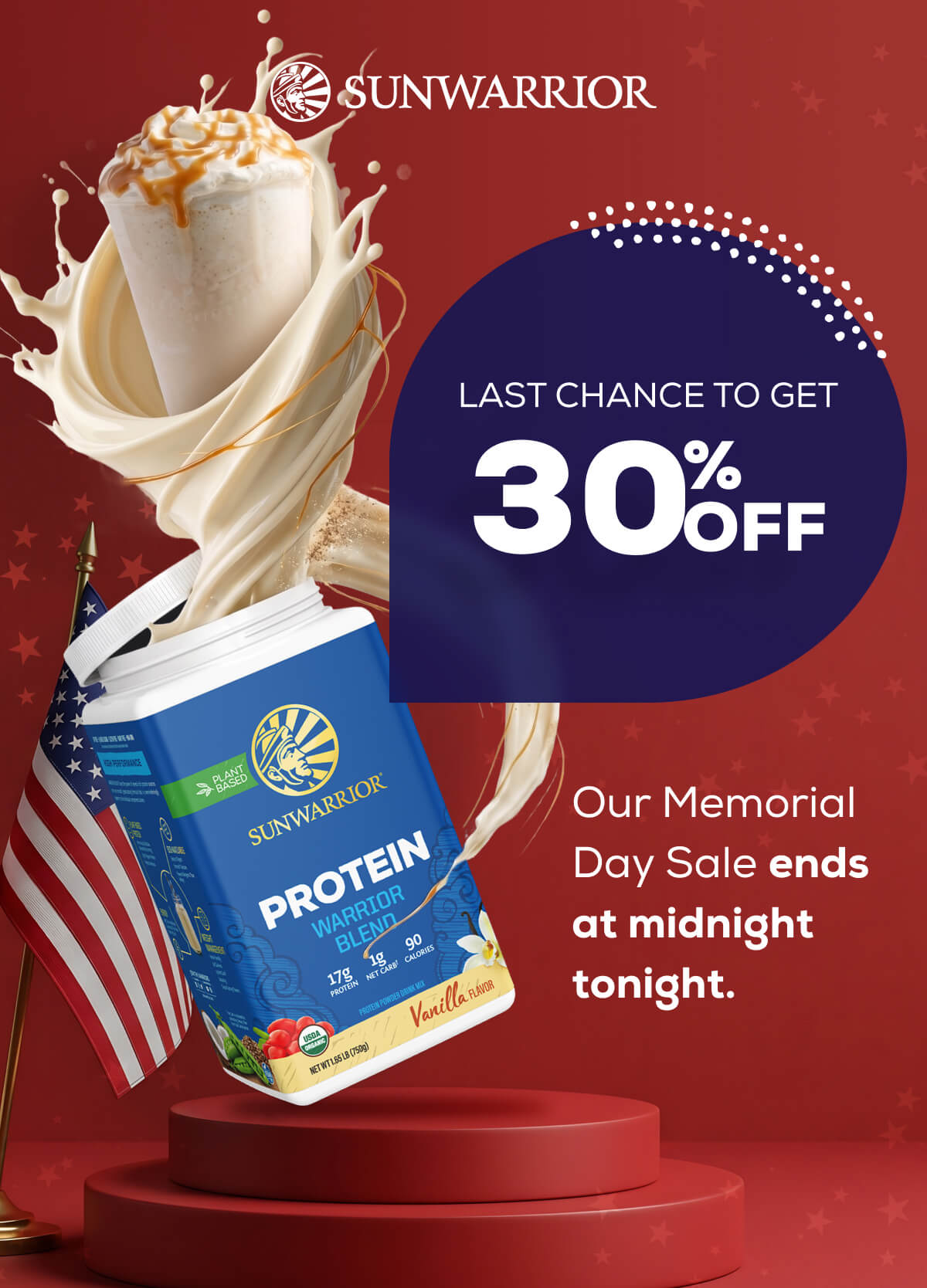 Last Chance  to Get 30% OFF Our Memorial Day Sale ends at midnight tonight. 