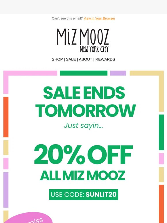 Tomorrow It’s Over 😢 Don’t Miss 20% Off!