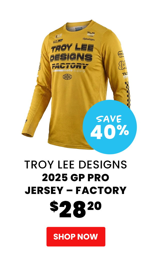 Troy Lee Designs  2025 GP Pro Jersey – Factory  $28.20  Save 40%