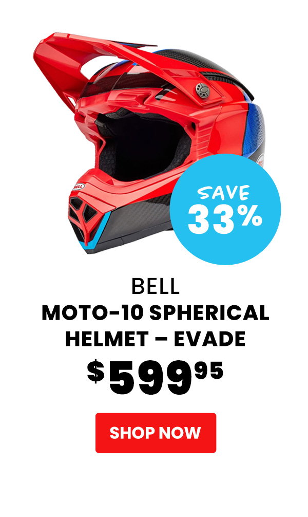 Bell  Moto-10 Spherical Helmet – Evade  $599.95  Save 33%