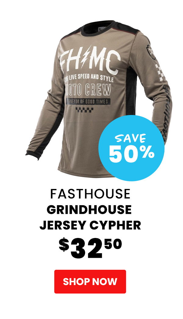 Fasthouse  Grindhouse Jersey Cypher  $32.50  Save 50%