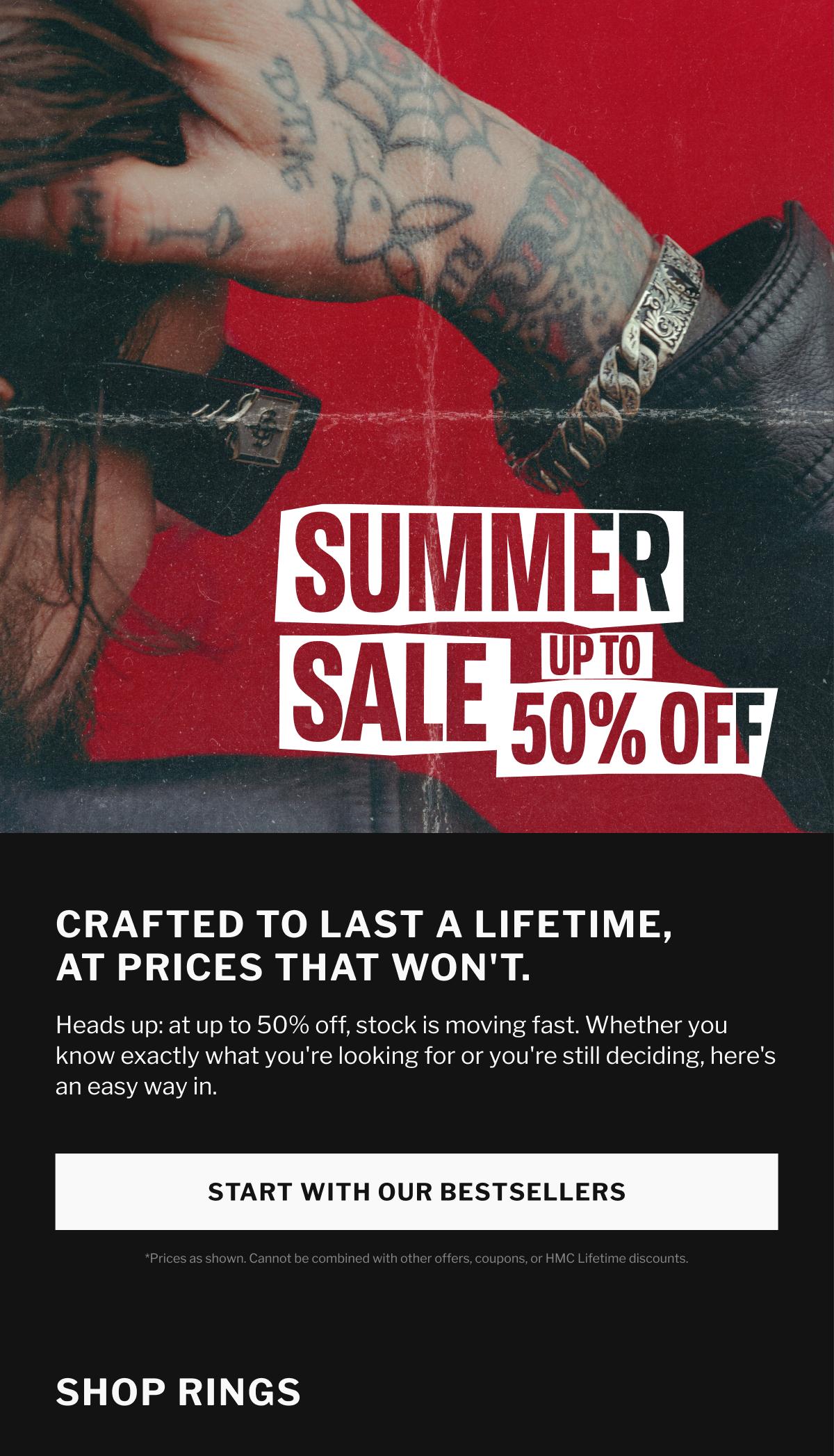 Summer Sale | Up to 50% Off