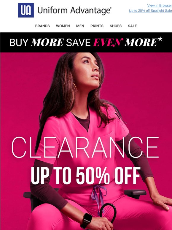 Enjoy up to 50% OFF in our huge Clearance event! 🙌