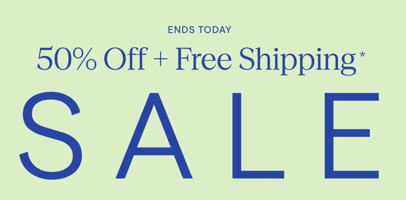 Ends Today Memorial Day Savings | 50% Off + Free Shipping | SALE | terms apply