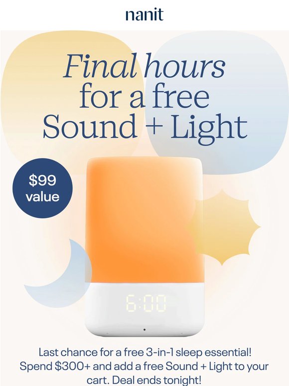 Last chance for a free Sound + Light