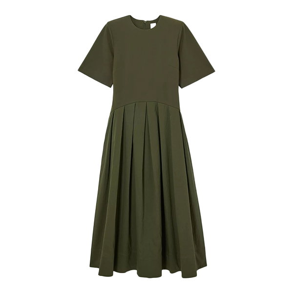 John Lewis Dropped Waist Short Sleeve Midi Dress, £99