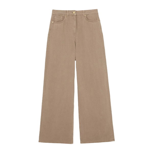Reiss Carmen Wide Leg Linen Blend Jeans, £150