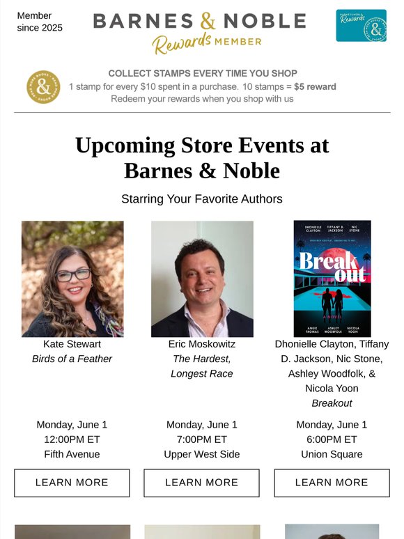 Upcoming Author Events in the New York City Area