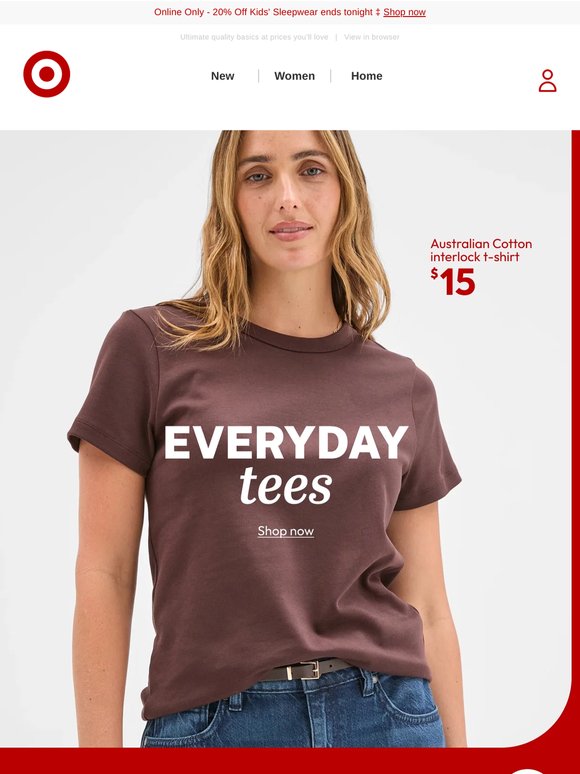 Aussie Cotton t-shirts from $9