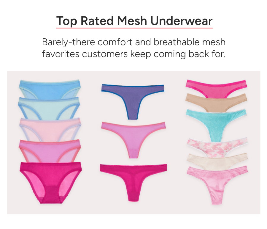 Top rated mesh underwear