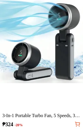 3-In-1 Portable Turbo Fan 5 Speeds...