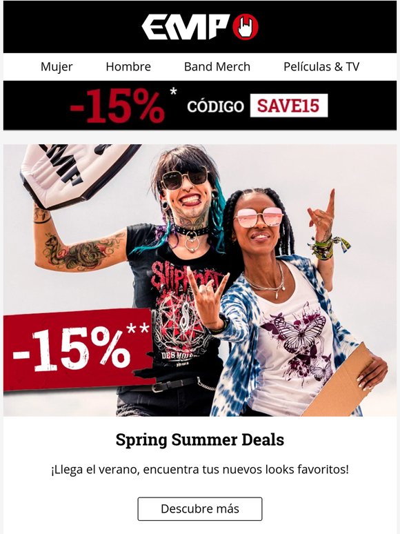 Tu merch sube de nivel: ¡ahora con 15% DTO.!
