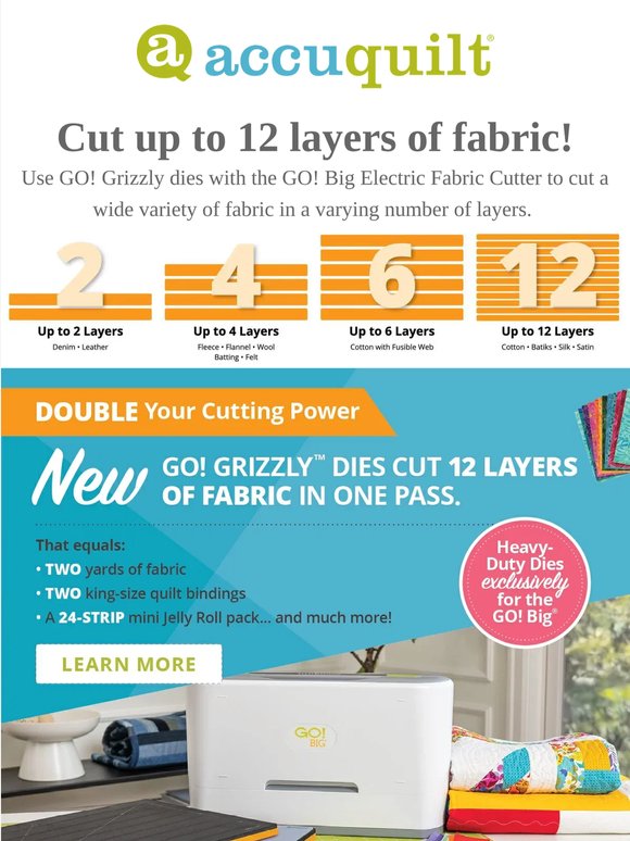 Cut up to 12 layers in one pass 💥