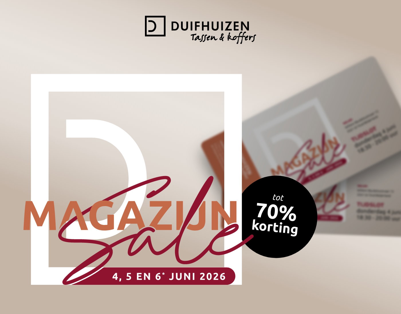 MAGAZIJNSALE: heb jij je kaartje al bemachtigd?!