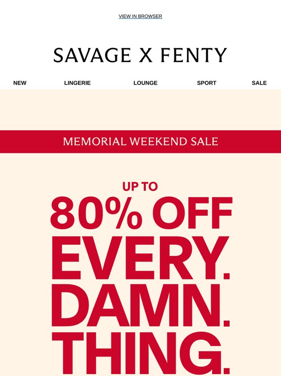 Up to 80% Off Sitewide? It’s Happening.