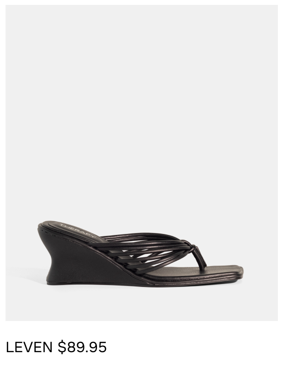 Leven Wedge Black