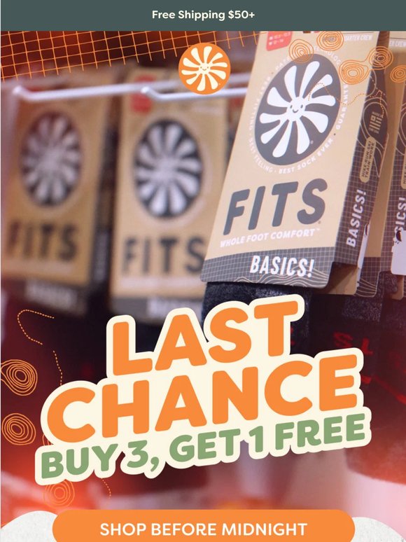 Buy 3 Get 1 Free ends tonight!