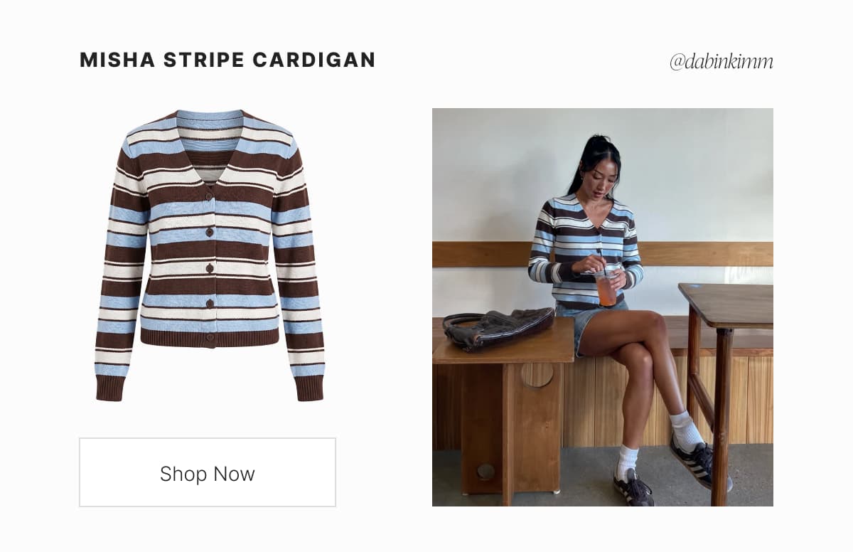 Misha Stripe Cardigan
