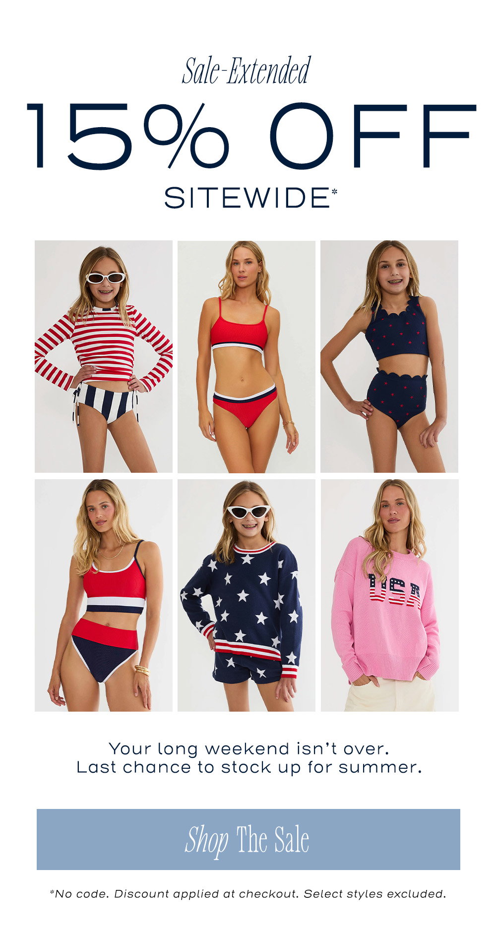 15% Off sitewide