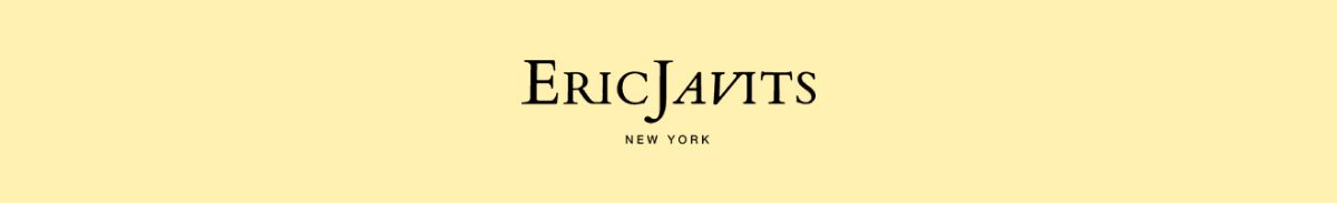 Eric Jaints, New York, in elegant black font on a pale yellow background.