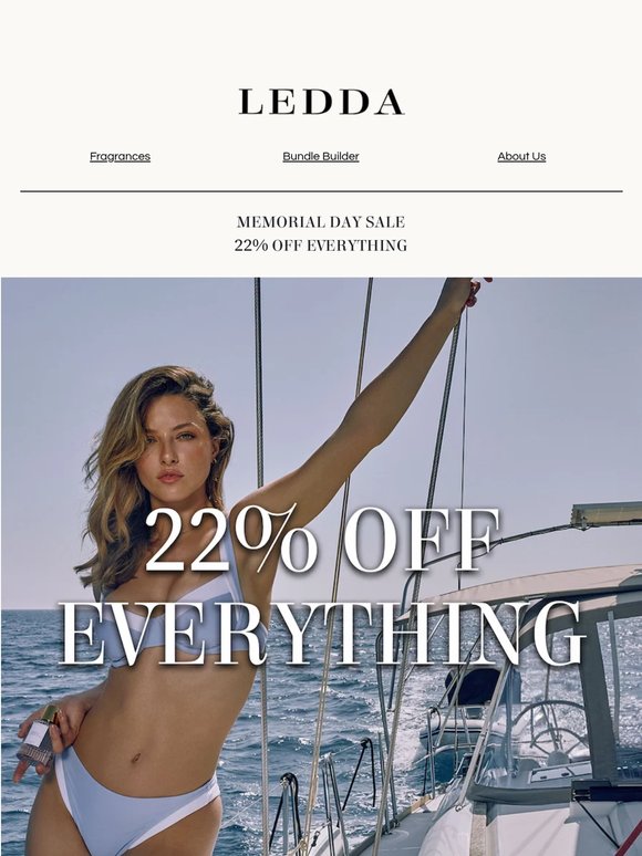 Last chance to get 22% off everything ‼️