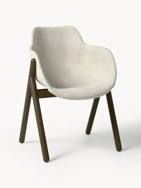 Silla con reposabrazos tapizada Carmi