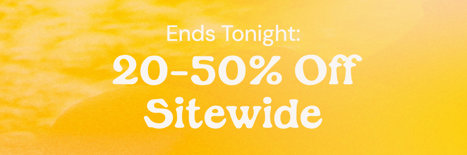Ends Tomorrow: 20-50% Off Sitewide