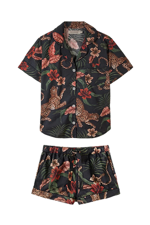 Short Sleeve Pyjama Set Soleia Leopard Multi