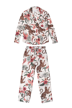 Long Pyjama Set Soleia Leopard Cream