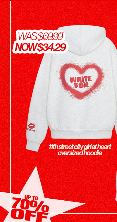 11TH STREET CITY GIRL AT HEART OVERSIZED HOODIE