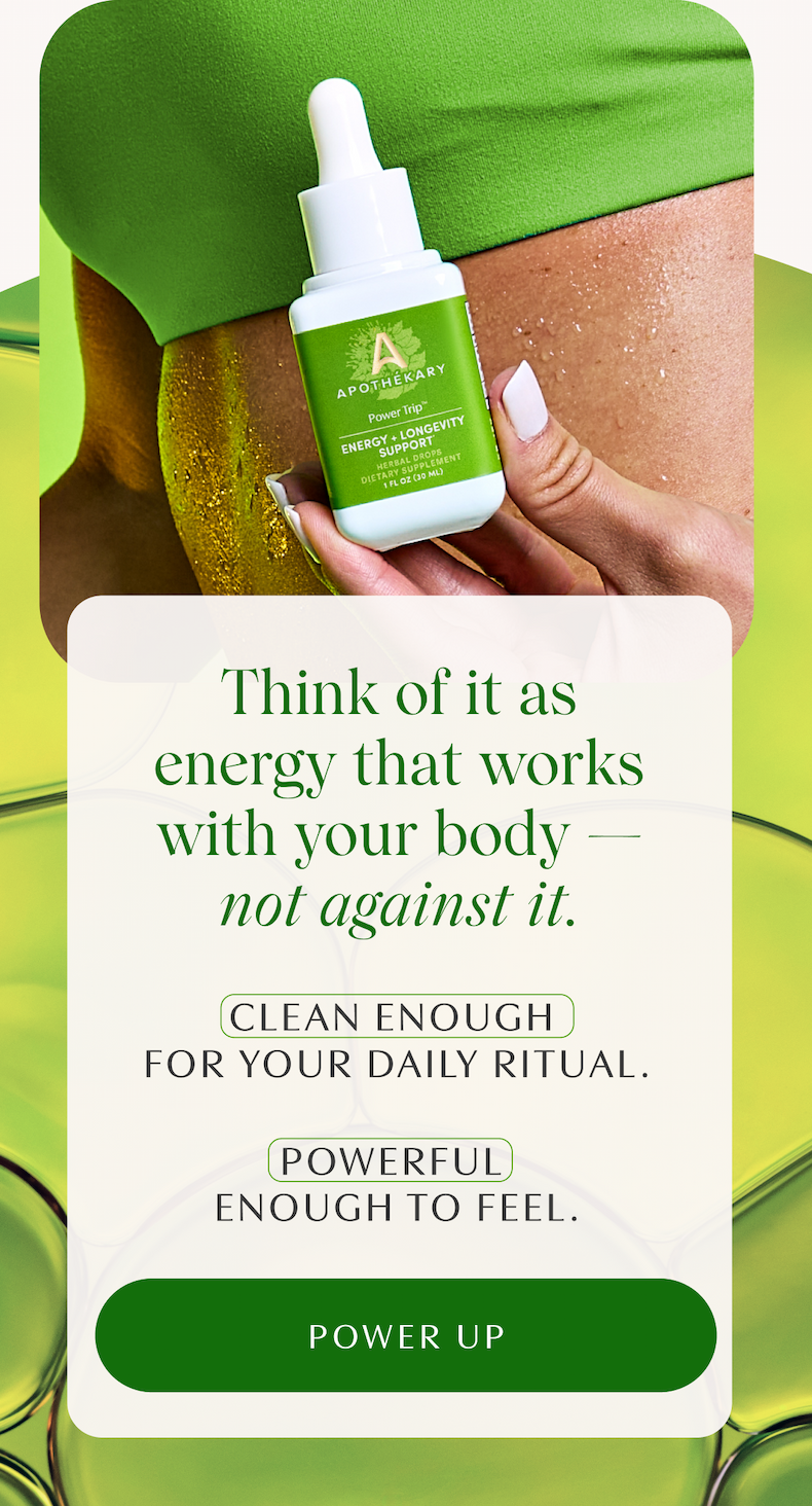 Think of it as energy that works with your body — not against it. | CLEAN ENOUGH FOR YOUR DAILY RITUAL. | POWERFUL ENOUGH TO FEEL. | POWER UP