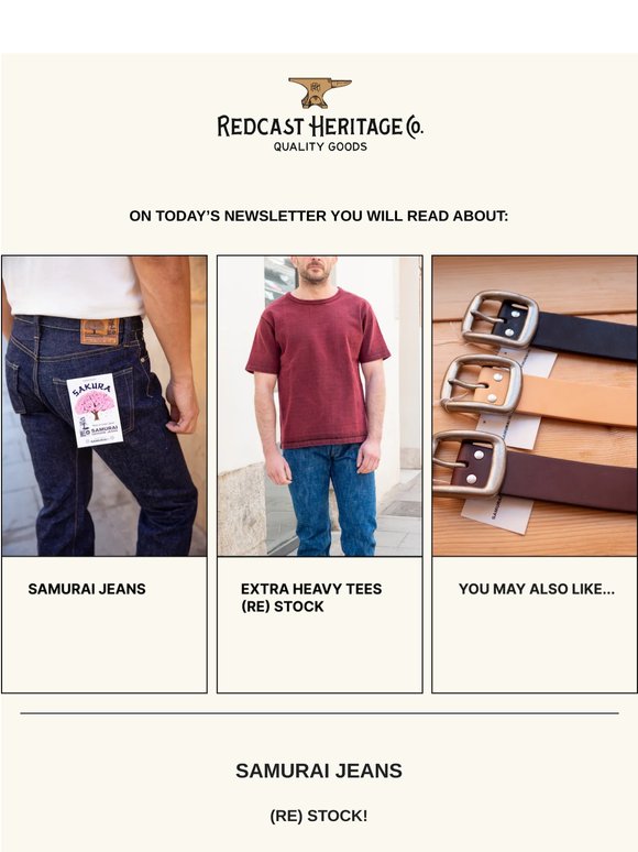 Samurai Jeans ⚔️ (Re) Stock!