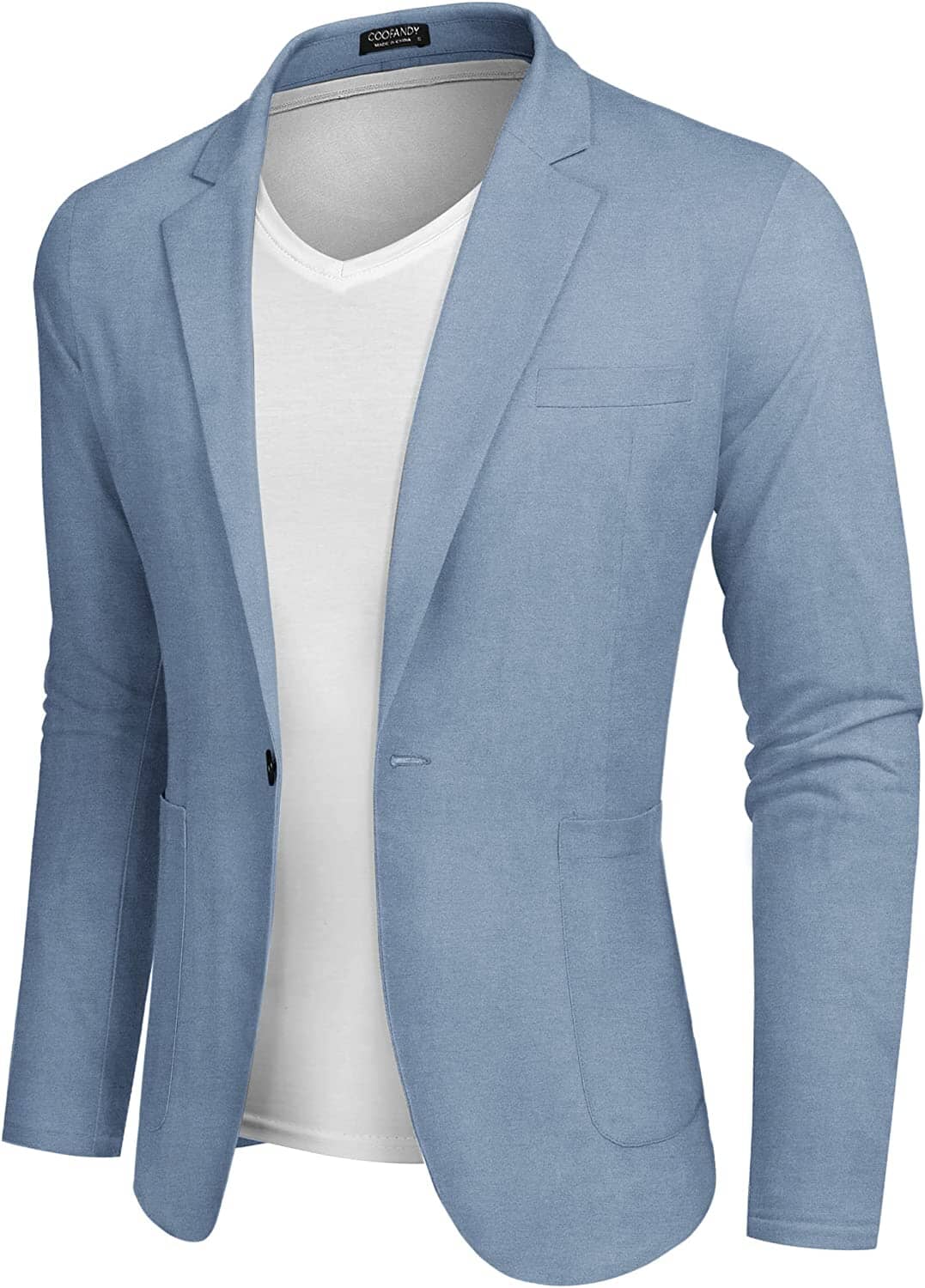 Image of Casual Regular Fit Lightweight Linen Blazer (US Only)