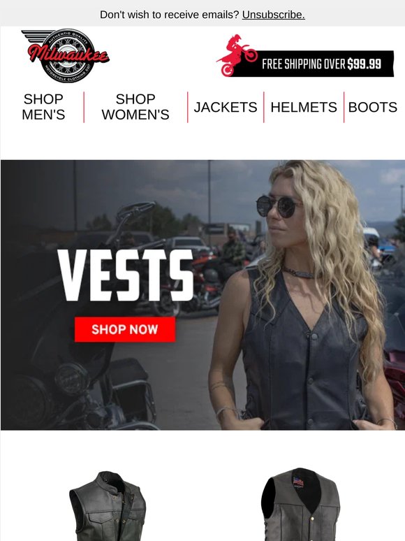Road-Ready Leather Vests 😎