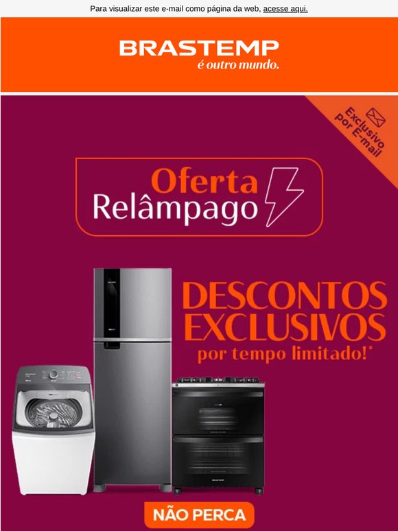 📢 💥 Ação rápida: Geladeira B= Smart com preço menor! 🧡